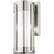 Sheridan 2 Light 16 inch Brushed Nickel Outdoor Wall Lantern