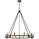 Harwell 10 Light 49.75 inch Antique Millwood Chandelier Ceiling Light