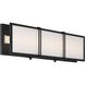 Merick LED 24 inch Dark Matte Black Bath Bar Wall Light