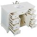 Otto 48 X 21 X 35 inch Antique White Vanity Sink Set