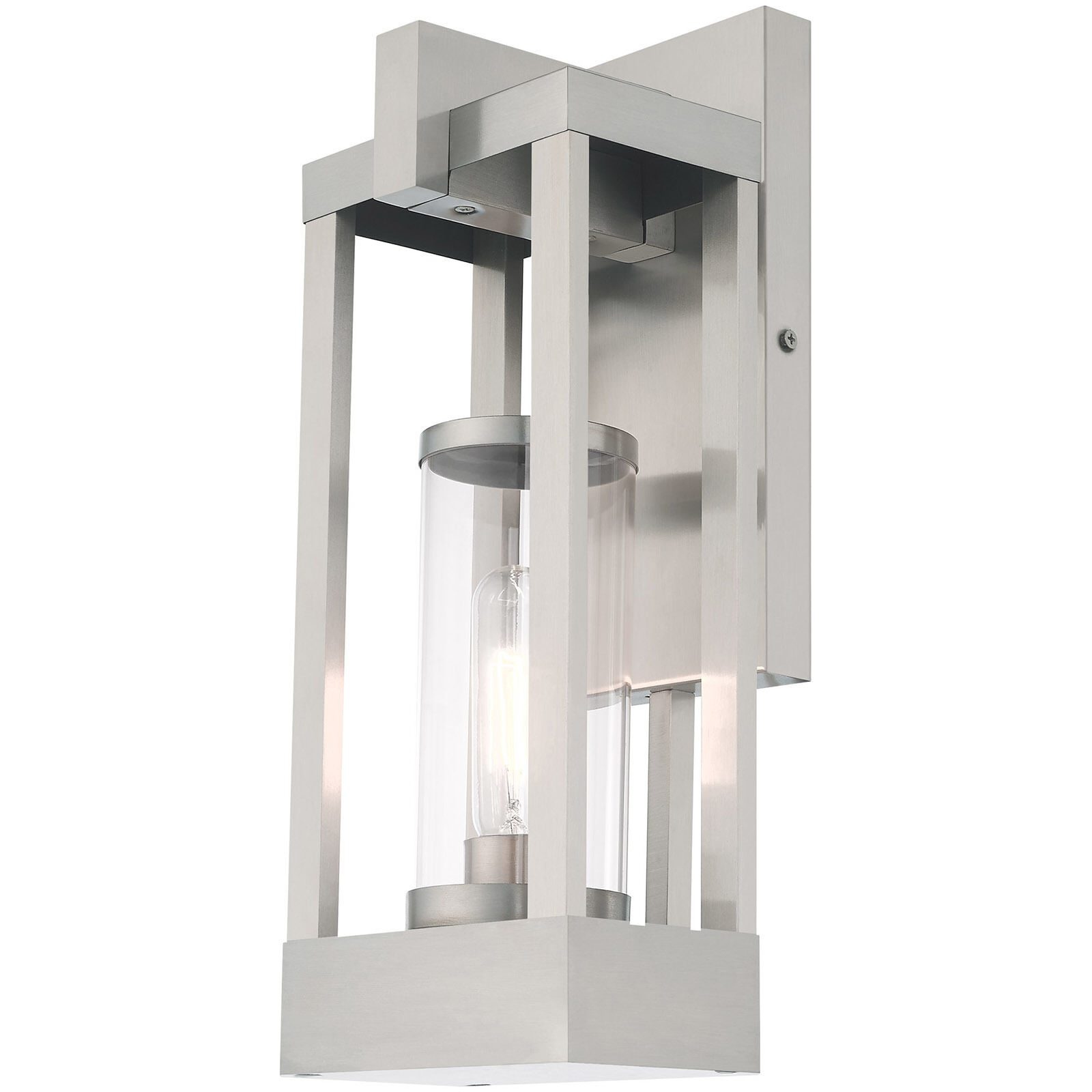 Delancey 1 Light 16 inch Brushed Nickel Outdoor Wall Lantern