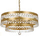 Perla 6 Light 26 inch Antique Gold Chandelier Ceiling Light