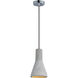 Crete LED 7.25 inch Polished Chrome Single Pendant Ceiling Light