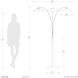 Saucer 86 inch 8.5 watt Matte Black Arc Floor Lamp Portable Light