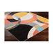 City 67 X 47 inch Mustard/Coral/Beige/Black/Aqua Rugs, Rectangle