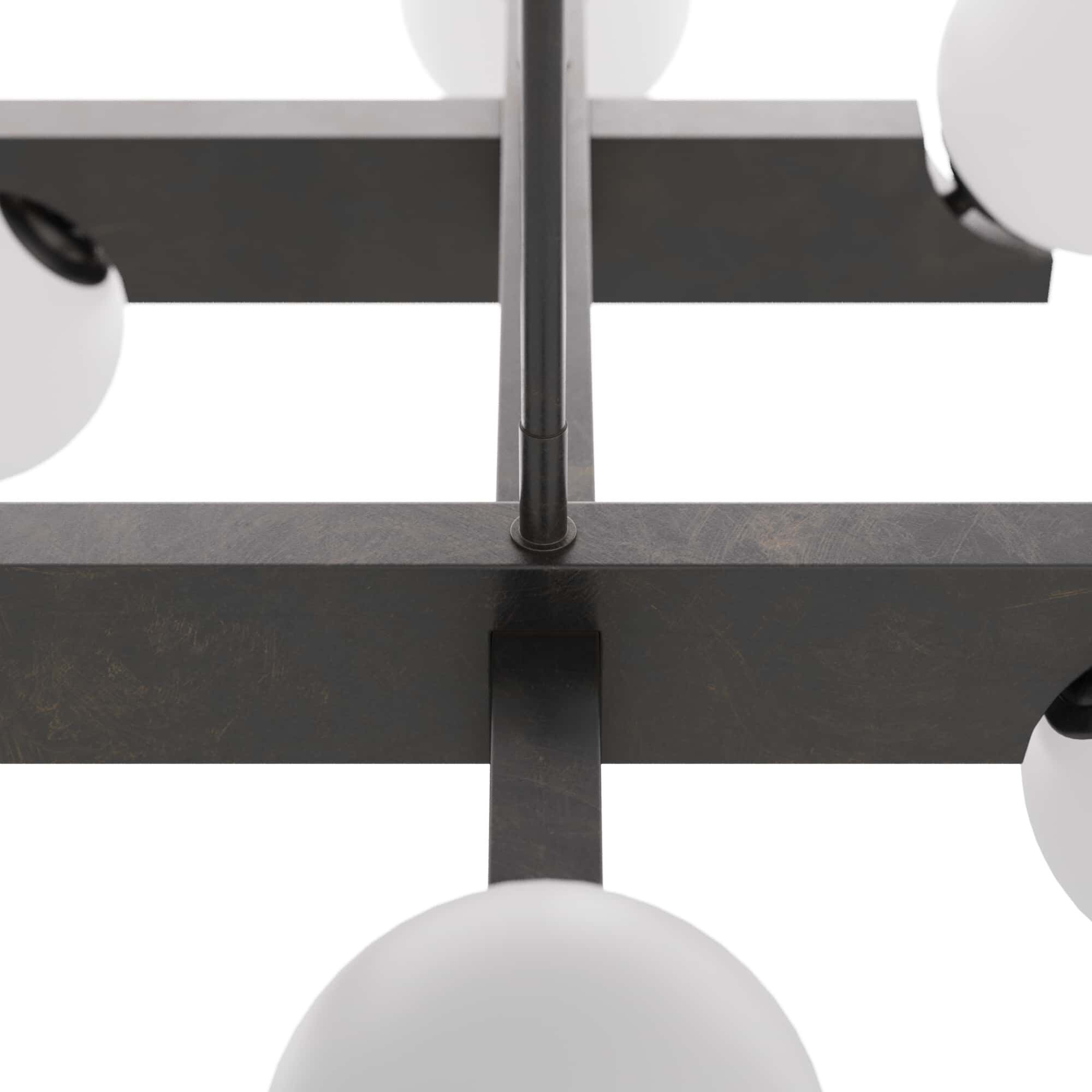 Tallow 6 Light 46 inch English Bronze Linear Chandelier Ceiling Light