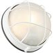 Nauticus Round Dual Mount 1 Light 7 inch White Outdoor Wall Sconce in Incandescent