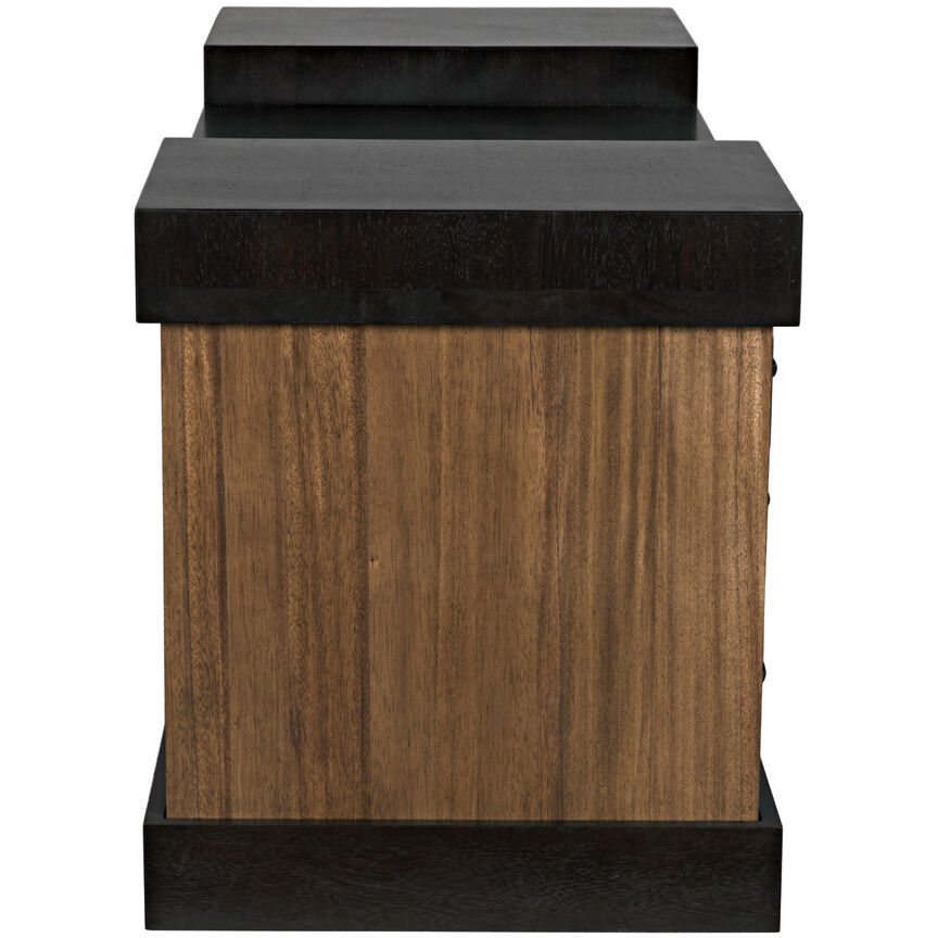 Bentley 76 X 29 inch Dark Walnut and Ebony Walnut Desk