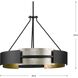 Lowery 5 Light 26 inch Matte Black Pendant Ceiling Light, Design Series