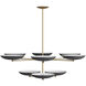 Griffith 9 Light 52 inch Bronze Two Tiered Chandelier Ceiling Light