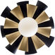 Daphne 1 Light 12 inch Matte Black and French Gold Convertible Flush Mount Ceiling Light, Smithsonian Collaboration