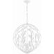 Broche 6 Light 21 inch Matte White Chandelier Ceiling Light