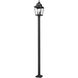 Raphael 3 Light 120.75 inch Sand Black Outdoor Post Mounted Fixture