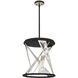 Sarise LED 16 inch Black Chandelier Ceiling Light