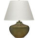 Monroe 20.75 inch 100 watt Olive Green Reactive Glaze Table Lamp Portable Light, Inline