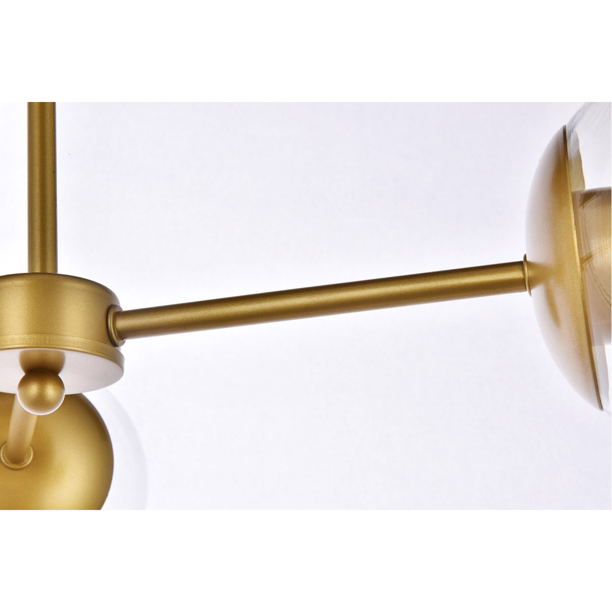 Briggs 3 Light 26 inch Brass Flush Mount Ceiling Light