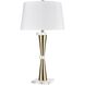 Brandt 32 inch 150 watt Gold with Clear Table Lamp Portable Light