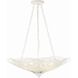 Doral 6 Light 24 inch Matte White Chandelier Ceiling Light