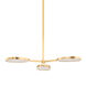 Beirut LED 39 inch Vintage Brass Semi Flush Ceiling Light