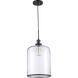 Dorina 1 Light 10 inch Black Jar Pendant Ceiling Light