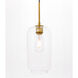 Collier 1 Light 6.1 inch Brass Pendant Ceiling Light
