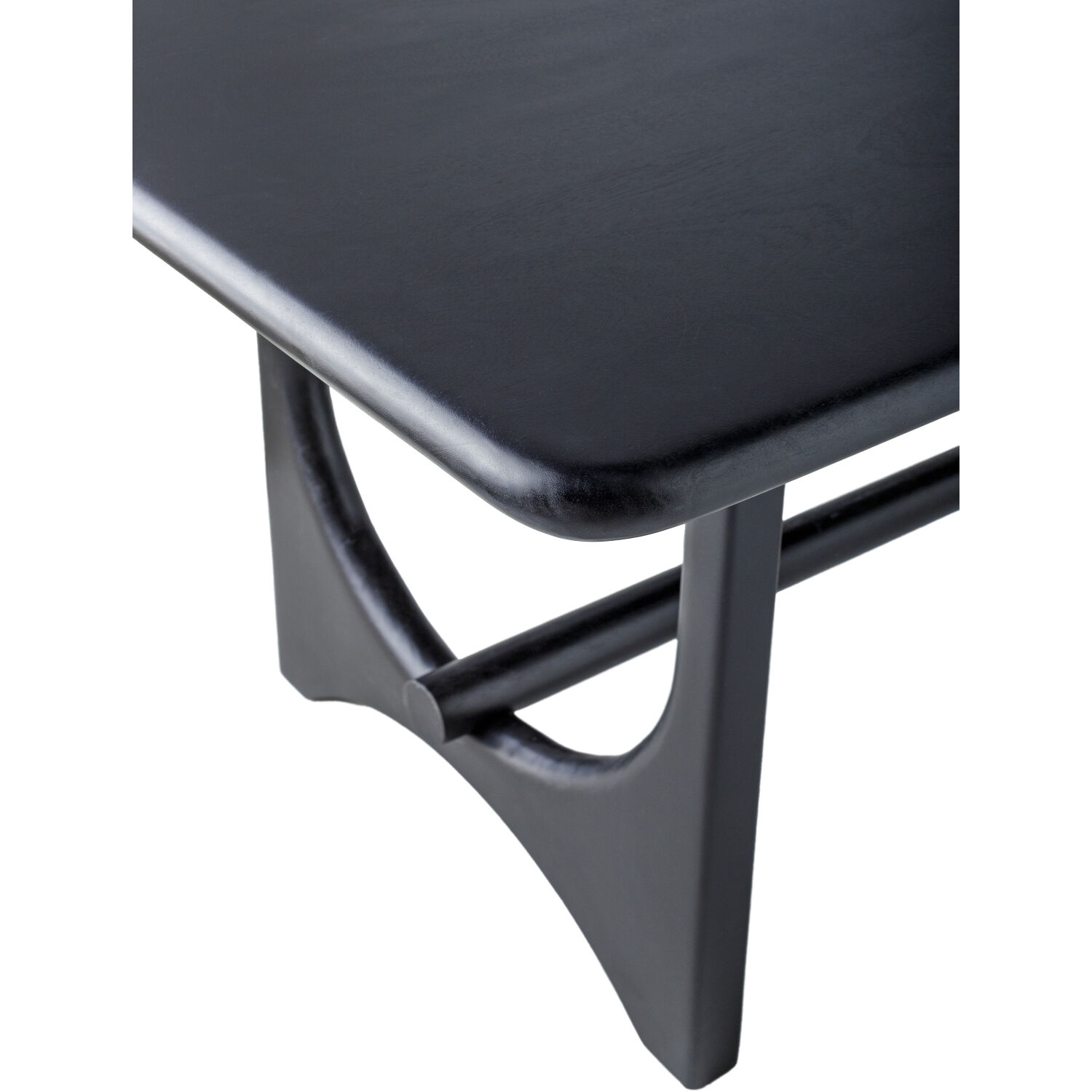 Arland 78 X 39 inch Black Dining Table