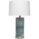 Casey 25 inch 150 watt Turquoise Table Lamp Portable Light