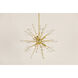Linnea 6 Light 22 inch Aged Brass Chandelier Ceiling Light