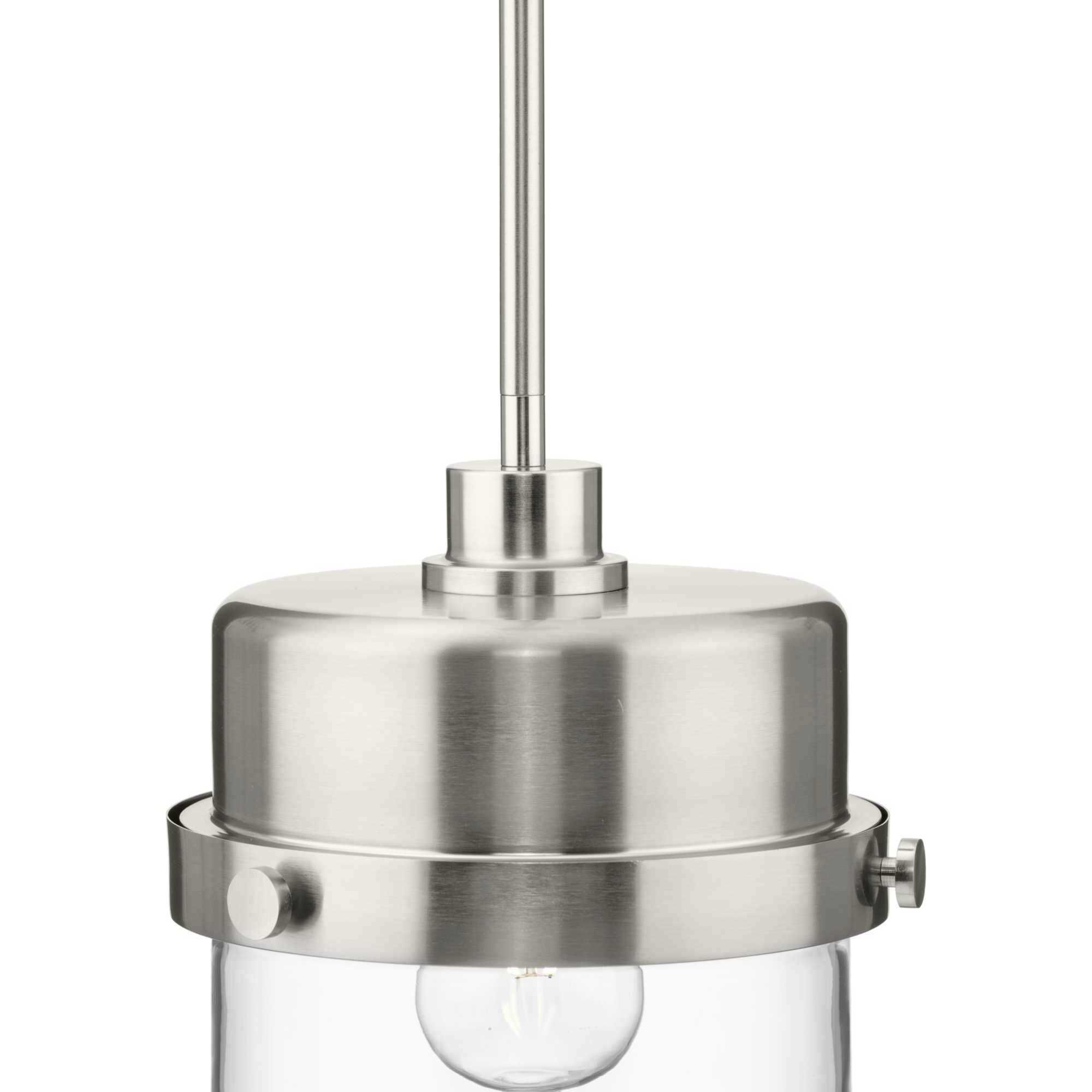 Beckner 1 Light 8 inch Brushed Nickel Pendant Ceiling Light