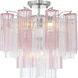 Addis 4 Light 17.75 inch Polished Chrome Semi Flush Ceiling Light in Spring