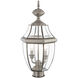 Monterey 2 Light 22 inch Brushed Nickel Outdoor Post Top Lantern