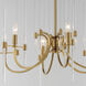 Divine 6 Light 30 inch Heritage Chandelier Ceiling Light