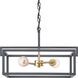 Blakely 2 Light 17 inch Graphite Semi-Flush Mount Convertible Ceiling Light, Design Series