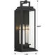 Aspen 4 Light 22.5 inch Matte Black Outdoor Sconce