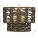 Silencio 2 Light 11 inch Riviera Brass Wall Sconce Wall Light