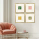 Four Leaves Multi and Green and Yellow and Pink Framed Art, Propac
