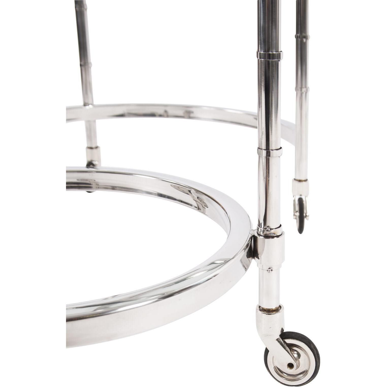 Carter Silver Bar Cart