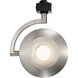 Orb 120 Brushed Nickel LED Track Head - H-Type Ceiling Light