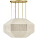 Lisa McDennon Lyla 4 Light 24.25 inch Lacquered Brass Chandelier Ceiling Light, Drum