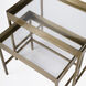 Lenny 2 Piece Glass Nesting Tables in Gold