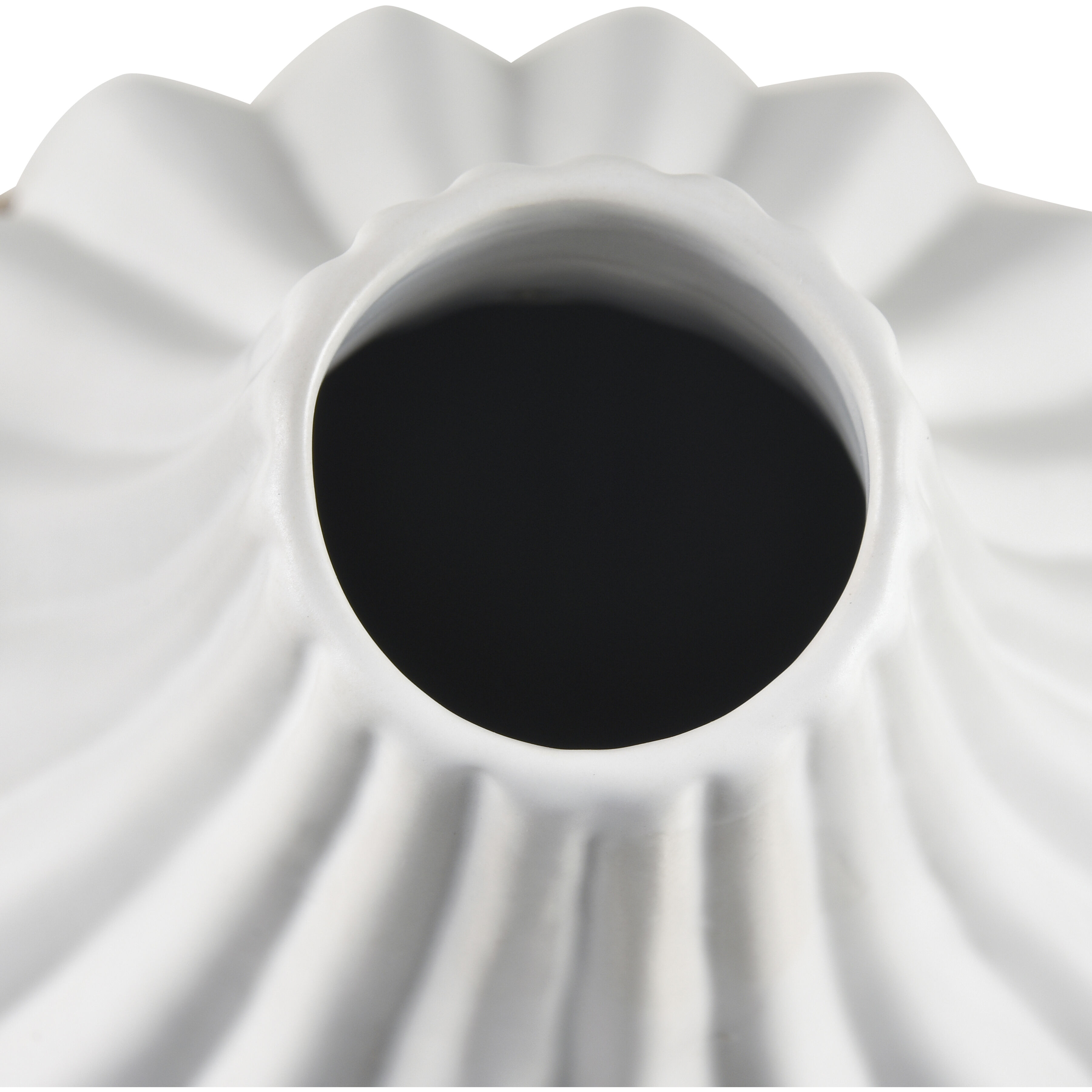 Harding 15.75 X 8.5 inch Vase in Matte White with Natural