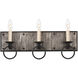 Laramie 3 Light 19 inch Black Iron Bath Vanity Light Wall Light