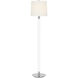 AERIN Riga 53 inch 4.6 watt Crystal and Polished Nickel Cordless Floor Lamp Portable Light