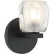 Carleton 1 Light 5 inch Matte Black Bath Vanity Light Wall Light
