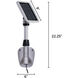 Light My Shed IV LED 7 inch Black/White Shed Light, Solar