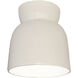 Radiance Collection 1 Light 7.5 inch Matte White Outdoor Flush Mount