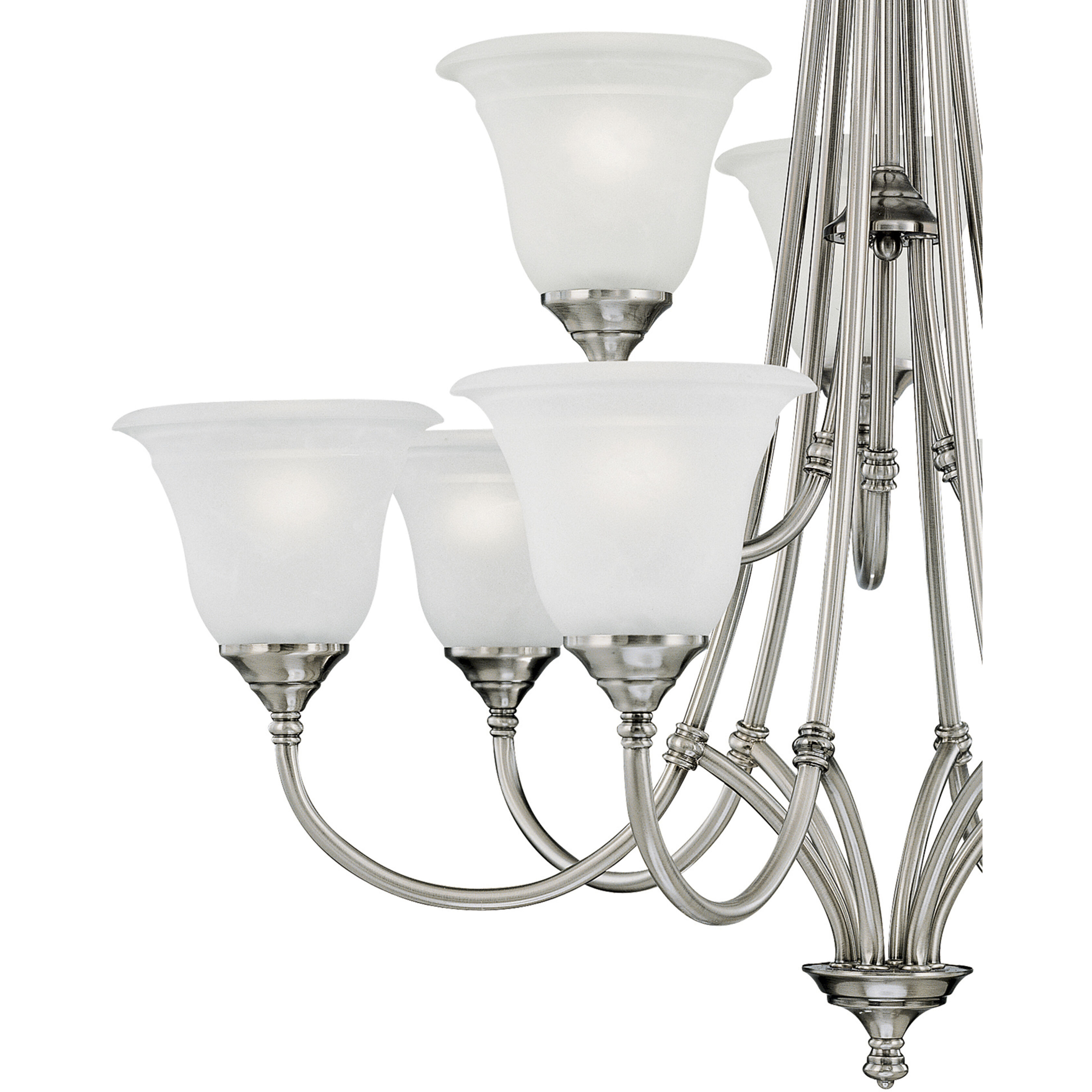 Harmony 9 Light 31 inch Satin Pewter Chandelier Ceiling Light