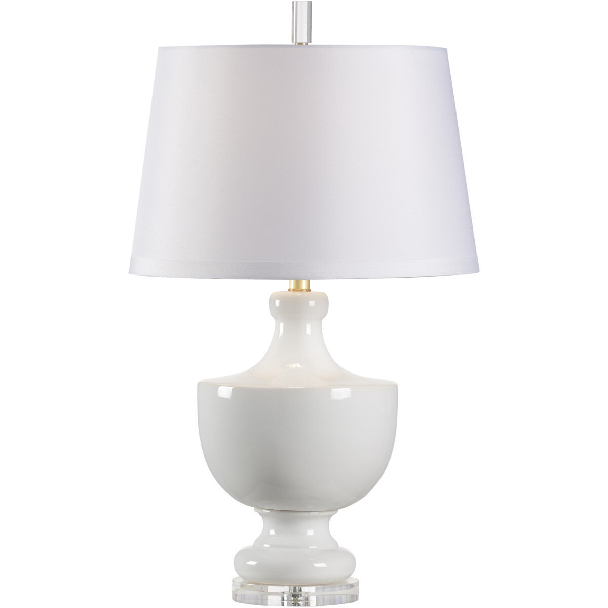 Wildwood 30 inch 100 watt Snow Glaze Table Lamp Portable Light