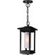 Granville 1 Light 6.9 inch Black Outdoor Hanging Light