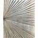 Enigma in Silver Beige and Black and Brown and Metallic Wall Sculpture, The Studio
